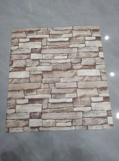 3D Solid Wall Stickers Waterproof Anti-Collision Vinyl Brick Wall Coated Paper Self-Adhesive Wallpaper 3D Foam Wallpaper