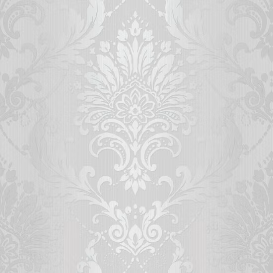 Italian Design Damask White Paper Wallpaper for Walls Decor